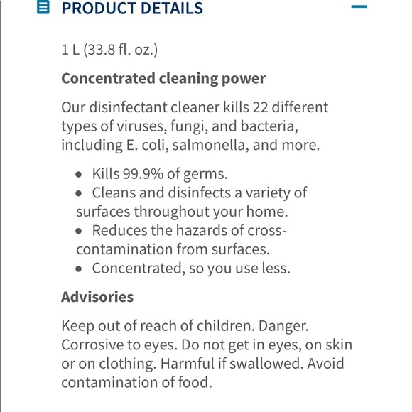 Pursue Disinfecting Cleaner - Picture 2 of 2